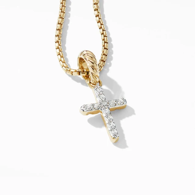 Mikah Silver Cross Pendant Necklace