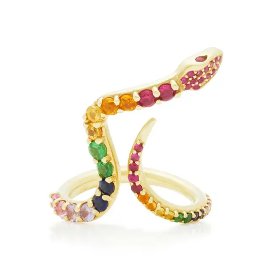 Kaliya Rainbow Snake Ring