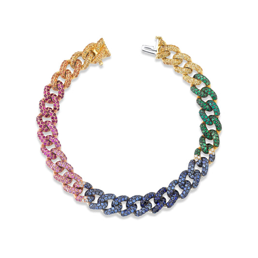 Arion Rainbow Medium Link Bracelet